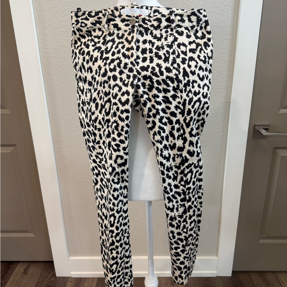 Thakoon Addition Leopard Print Skinny Pants size 4.